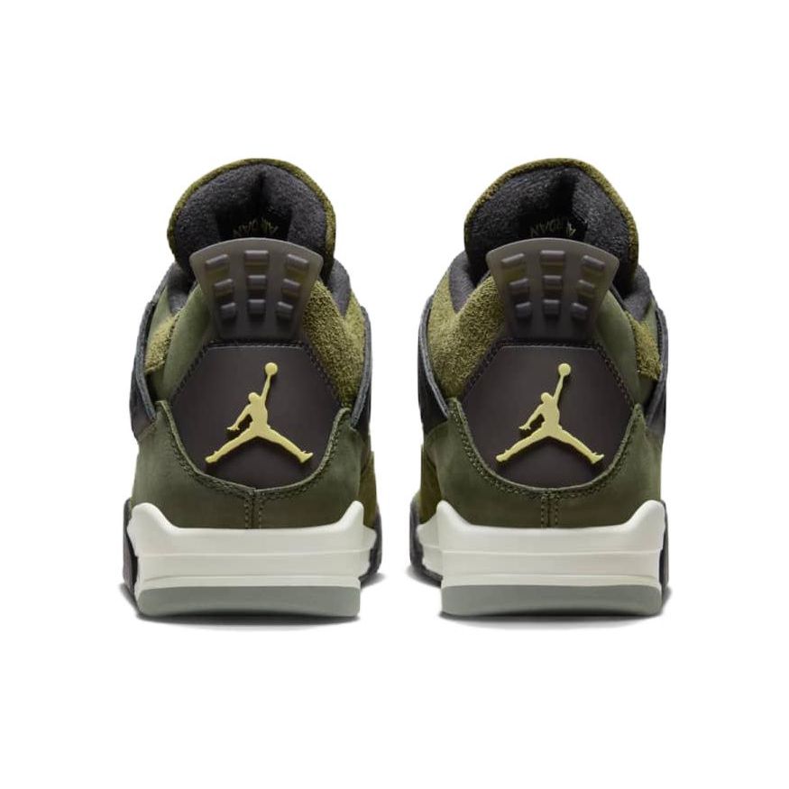 Мужские кроссовки Air Jordan 4 Retro SE Craft Olive зеленые средне-оливковые бледно-ванильные FB9927-200