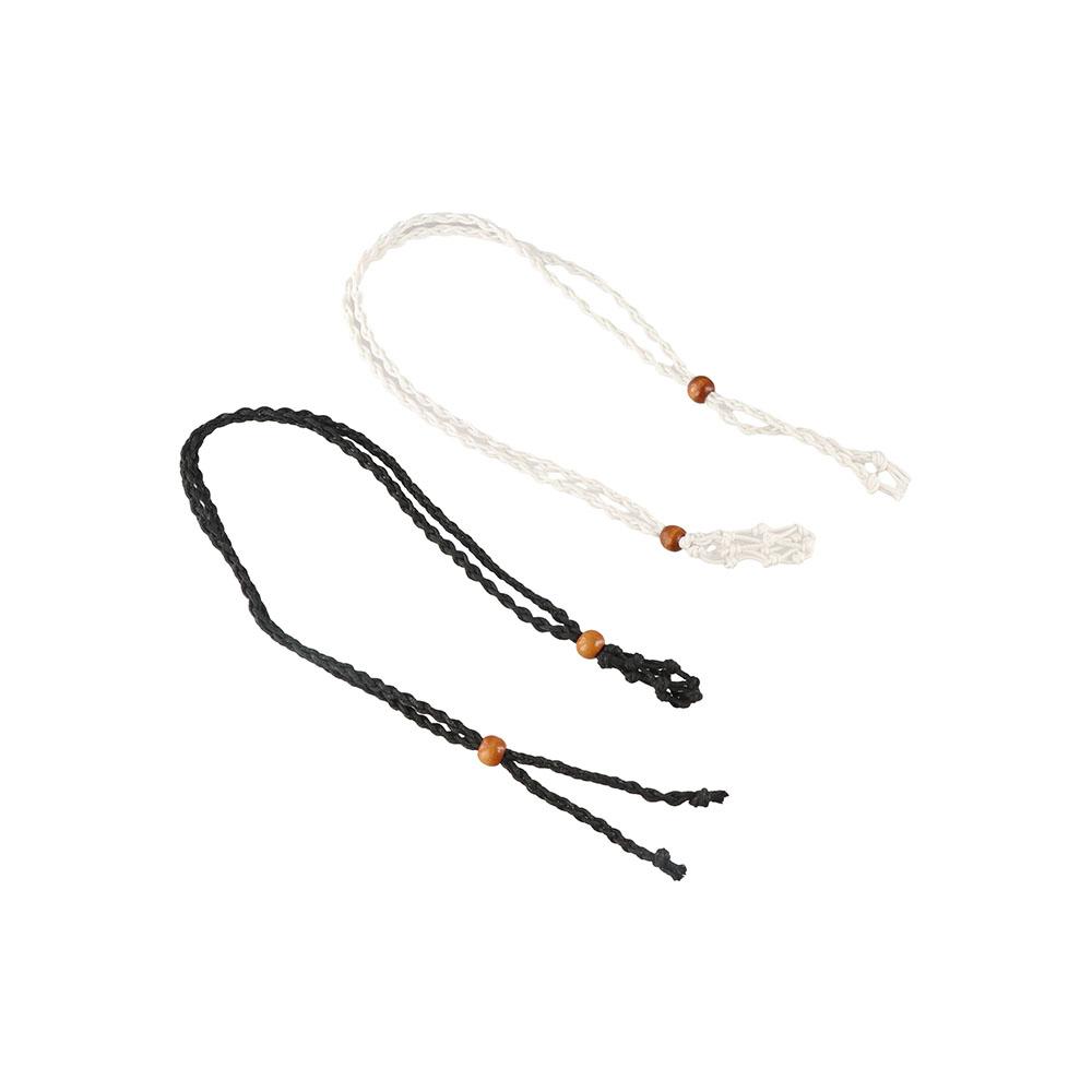 Adjustable Net Bag Braided Necklace Handmade Crystal Stone Pendant Necklace Net bag necklace Gifts