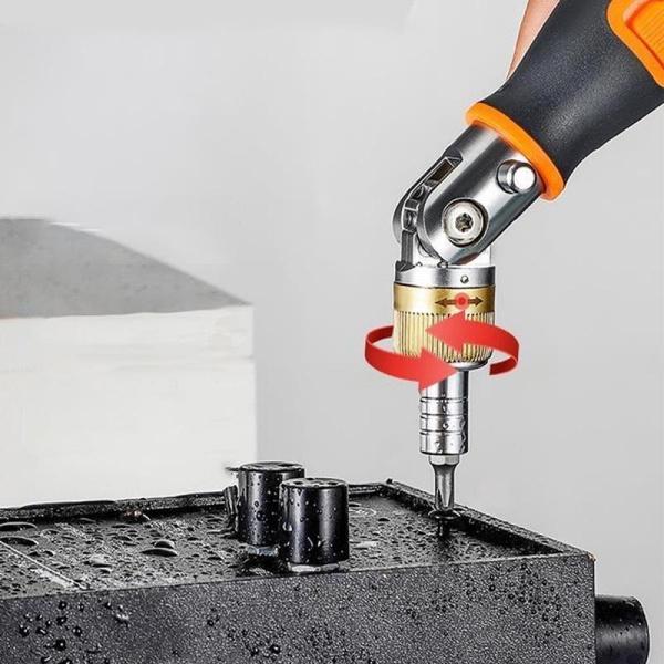 1 шт., новый профессиональный набор отверток 10 в 1, ручной инструмент, многоугольная угловая отвертка с трещоткой, многофункциональная отвертка