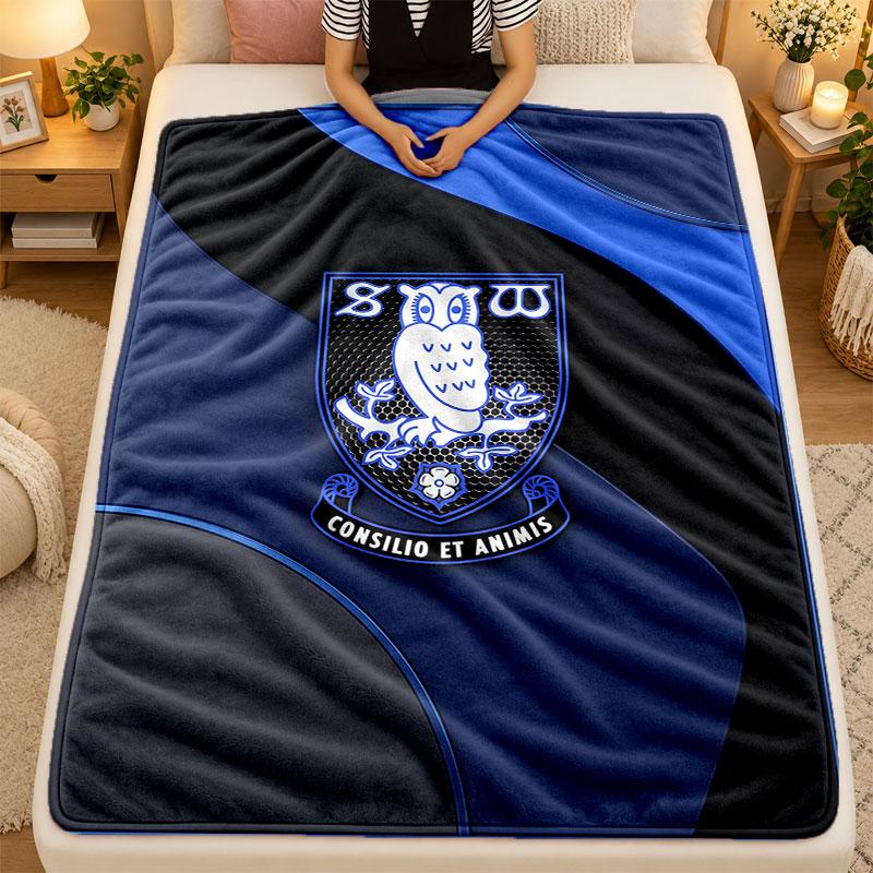 Фланелевое одеяло Sheffield Wednesday Football Теплое Мягкое Плед для использования на диване кровати в гостиной