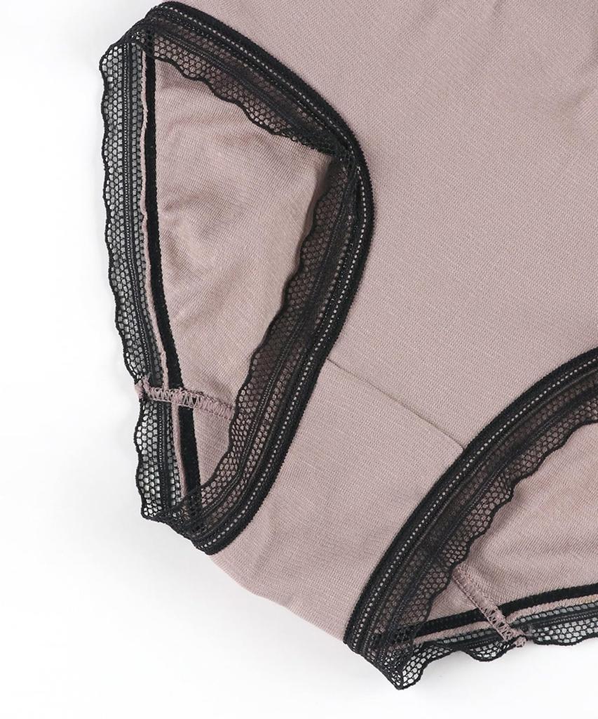 Wacoal Dear Hip Organic Cotton Antibacterial and Deodorizing Comfortable Fit Women's Shorts, PPA350, Deep-Length, Blend, Treatment,