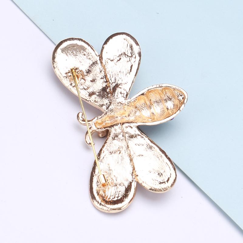 Blucome Новая модная брошь в виде пчелы, модная темпераментная, элегантная, изысканная, красочная, со стразами, маленькая булавка, швейная пряжка