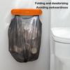 Folding Plastic Trash Bag Holder for Cabinets Door & Cupboard Punch-free Installation Under Sink Garbage Bag Hanging