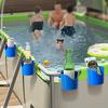 Swimming Pool Drink Holder Hollow Design Stackable Universal Simple Installation Pool Edge Drink Holder Poolside Can Holder