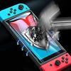 DLseego Switch Split Full Easy to Attach and Analog Stick Cute Cat Claw Paw Tempered Glass Durable Blue Case, Cover, Protection, Lightweight,