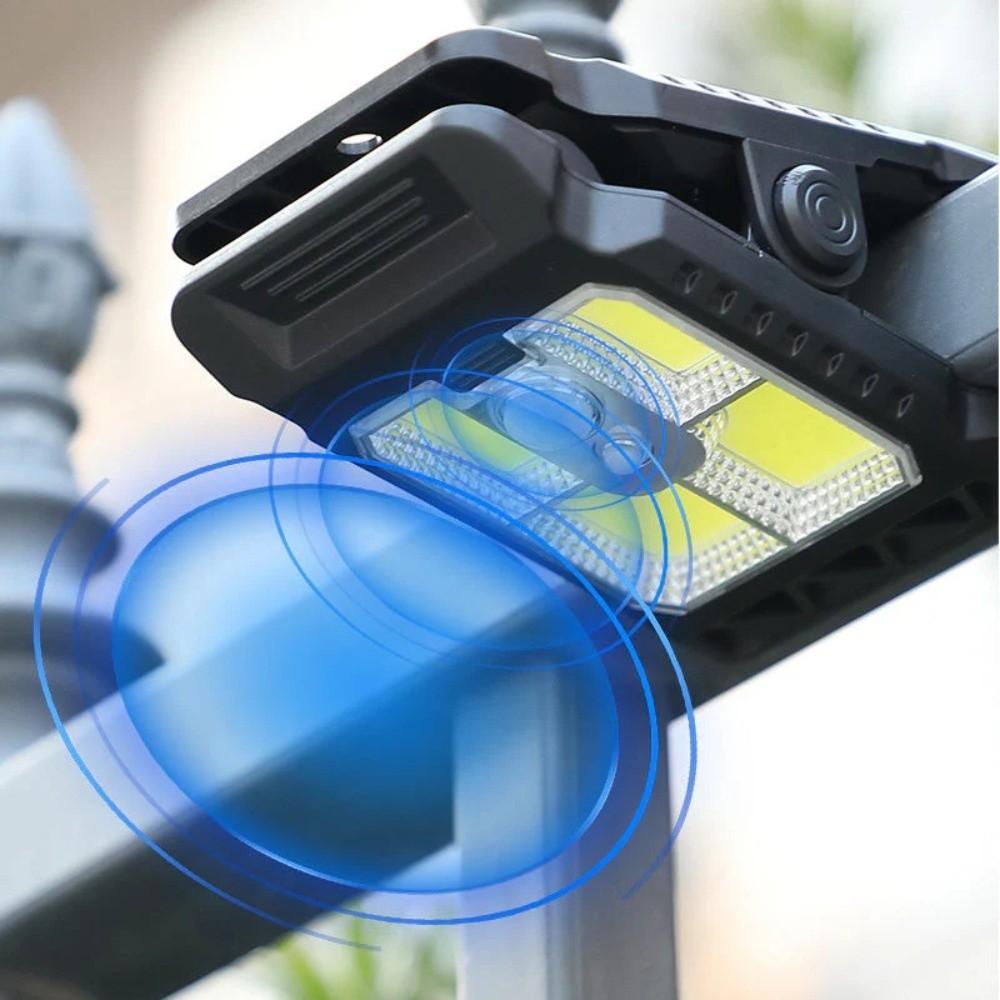 Waterproof Motion Sensor Lamp 3 Modes LED Solar Light New Solar Clip Light Garden Decoration