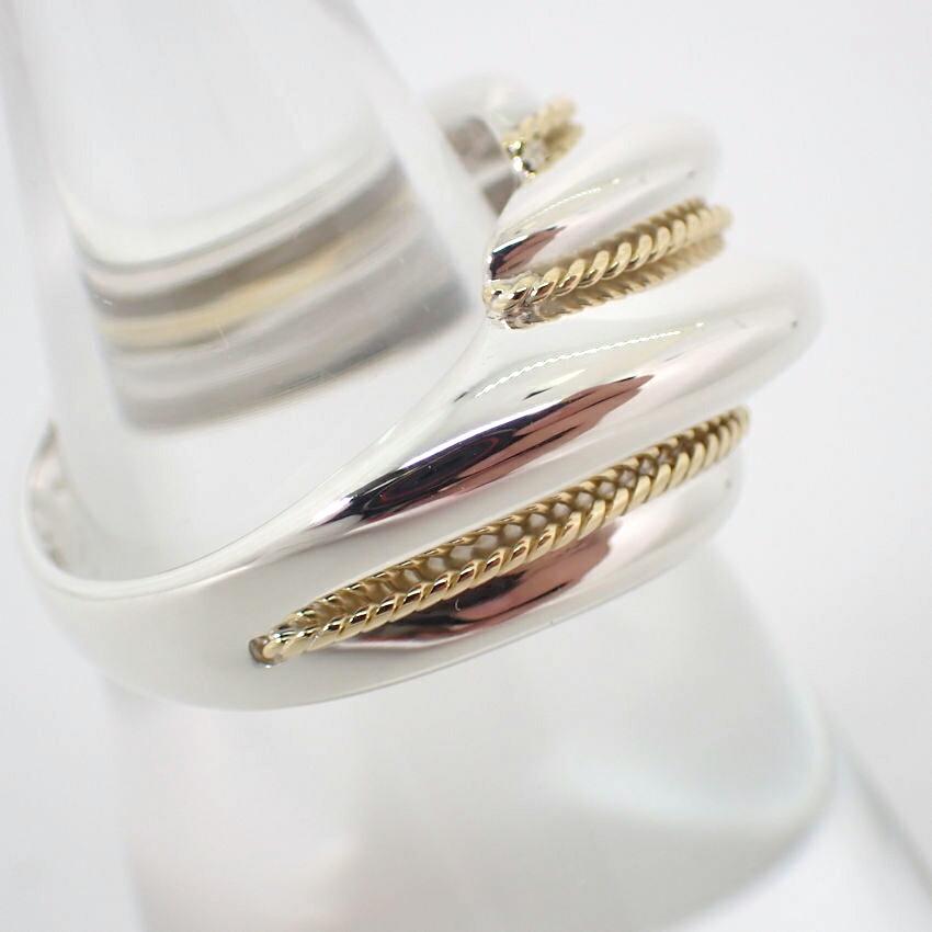 [Б/У] TIFFANY 925/750 Кольцо витое / Размер 10 / j69-3