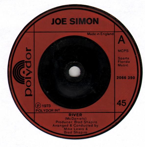 7-дюймовая пластинка JOE SIMON River 2066390 Polydor 1973 UK SoulFunk Б/у