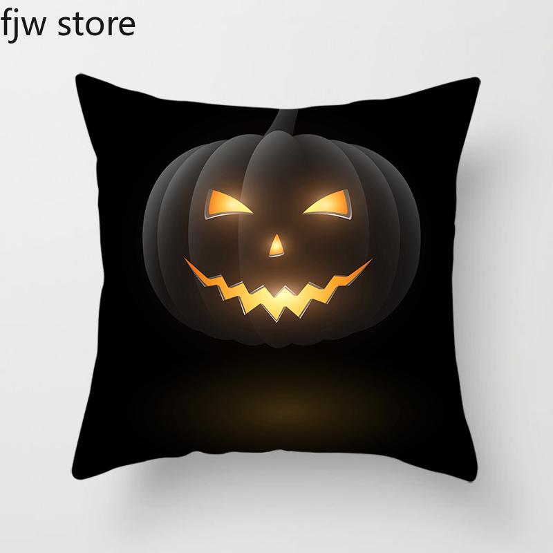 Хэллоуин Тыква Привидение Лицо Индивидуальность Декоративная Наволочка для Подушки Дом Спальня Диван Подушка Вечеринка Праздничные Подарки