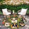 Chihuahua pattern round rug,Carpet Rug for Living Room Bedroom Playroom ,Non-slip Floor Mat,Holiday Gifts and Birthday Gifts.