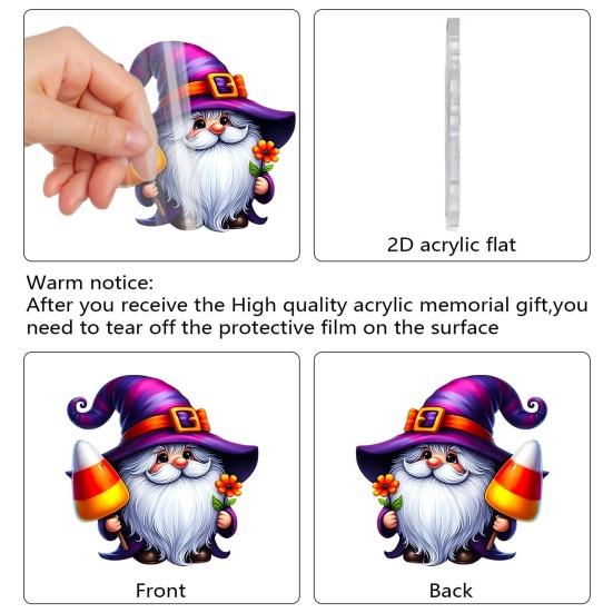 Календарь Адвента на Хэллоуин 2025 Ужасающий кулон-гном Коробка для отсчета 24 дней Милые мини-персонажи