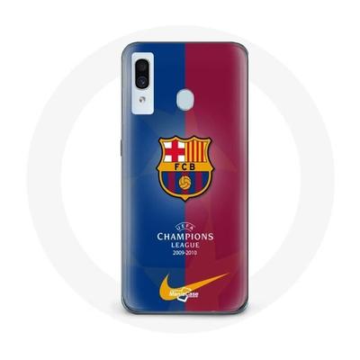 Coque Pour Samsung Galaxy A40 FC Barcelone Logo Équipe De Football