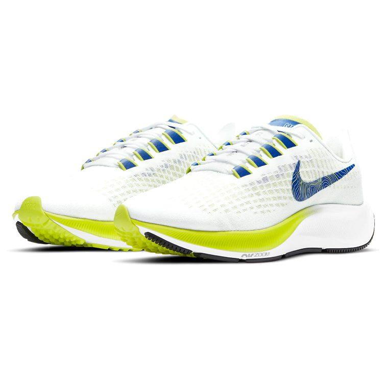 Nike Кроссовки для бега Pegasus 37 Женские Низкие Белый/Синий/Зеленый DC5191-100