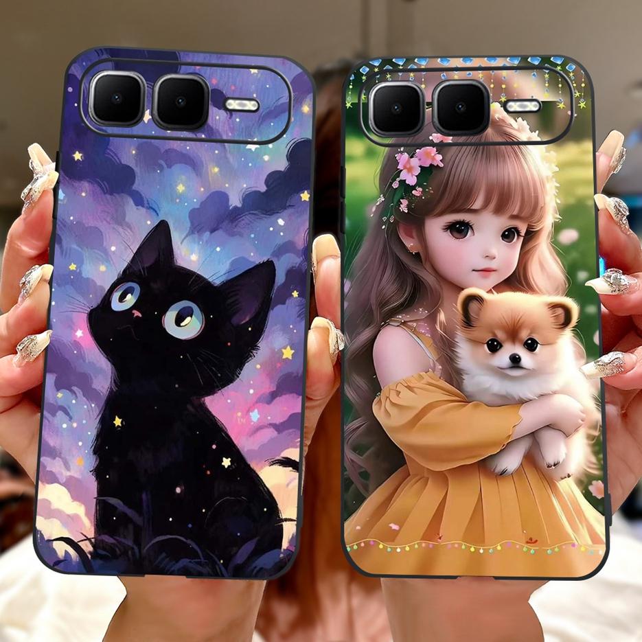 For Infinix Smart 10 Plus Case X6725B Stylish Butterfly Painted Cover Soft Silicone Case For Infinix Smart 10 Smart10 X6725 Bags