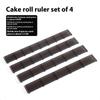 4 шт. Ролик для нарезки печенья и торта, Шкала-линейка, Линейка для рулета, Формы для равномерного деления, Кондитерские изделия, Выпечка, Кухонный инструмент для приготовления десертов