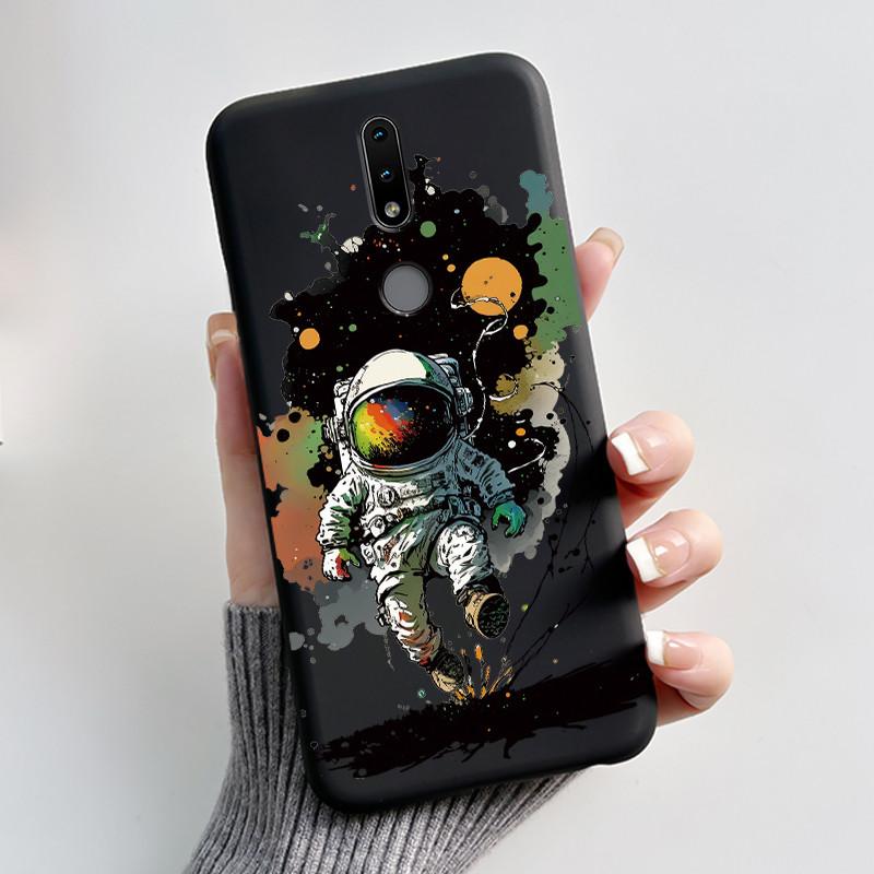 Cute Case For Nokia 4.2/Nokia 3/Nokia 3.1/Nokia3.2 Funda Capa Printing Shell Protective Cover Soft Silicone Cartoon Black Casing