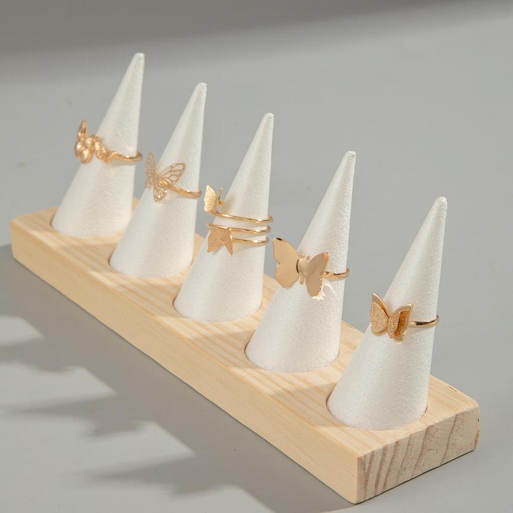 Модный дизайн через границу, кольцо с открывающимся в виде бабочки многосуставным механизмом, нишевое элегантное кольцо в форме сердца