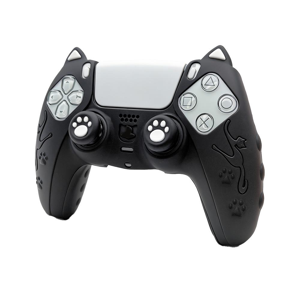 VILCORN Anti-Slip Silicone Case for PS5 Controller with Thumb Grips – Shockproof Skin Cover for DualSense Gaming Accessories
