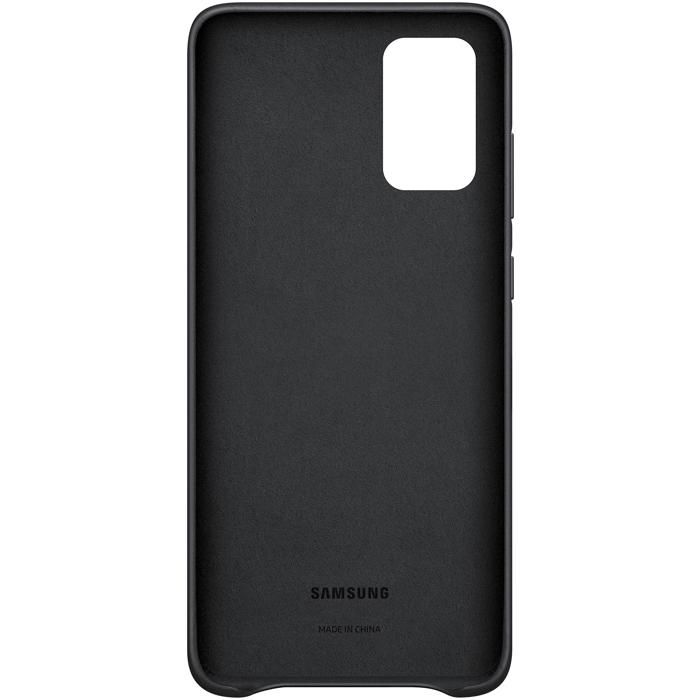 Coque rigide - Samsung - Galaxy S20+ - Cuir noir - Protection haut de gamme - Mixte