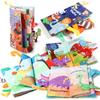 Source Baby Animal Tail Cloth Book Three-Dimensional With Ringing Paper Vision Training 6 Pages 12 Sides Can'T Tear Cloth Book