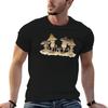 Happy Mushrooms Tshirt Basic Plain Short Sleeve Crew Neck Tee