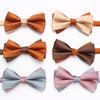 Solid Color Matching Double-Layer Bow Tie Men'S Business British Style Suit Accessories Wedding Bow Tie