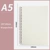 A5/B5/A4 Spiral Coil Notebook Horizontal Grid Blank Notepad Frosted Student Diary Sketchbook School Supplies Stationery