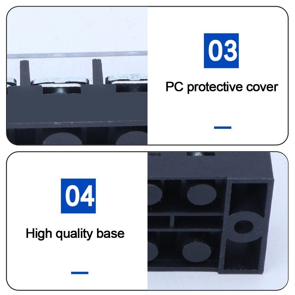 Двухрядная клеммная колодка с винтами Фиксированная монтажная плата Клеммная колодка Электрическая