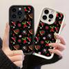 JT456 Красные Розы Черепа для iPhone 17 16 15 14 13 Pro Max Samsung S26 S25 Ultra A17 A07 A56 A16 A06 A15 Xiaomi 15T Redmi 15c 14C Note 11 12 Мягкий Чехол