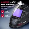 Welding Helmet Auto Darkening, 3.94"X3.66" Large Viewing Screen True Color Welding Hood with 4 Arc Sensor Solar Powered for Men