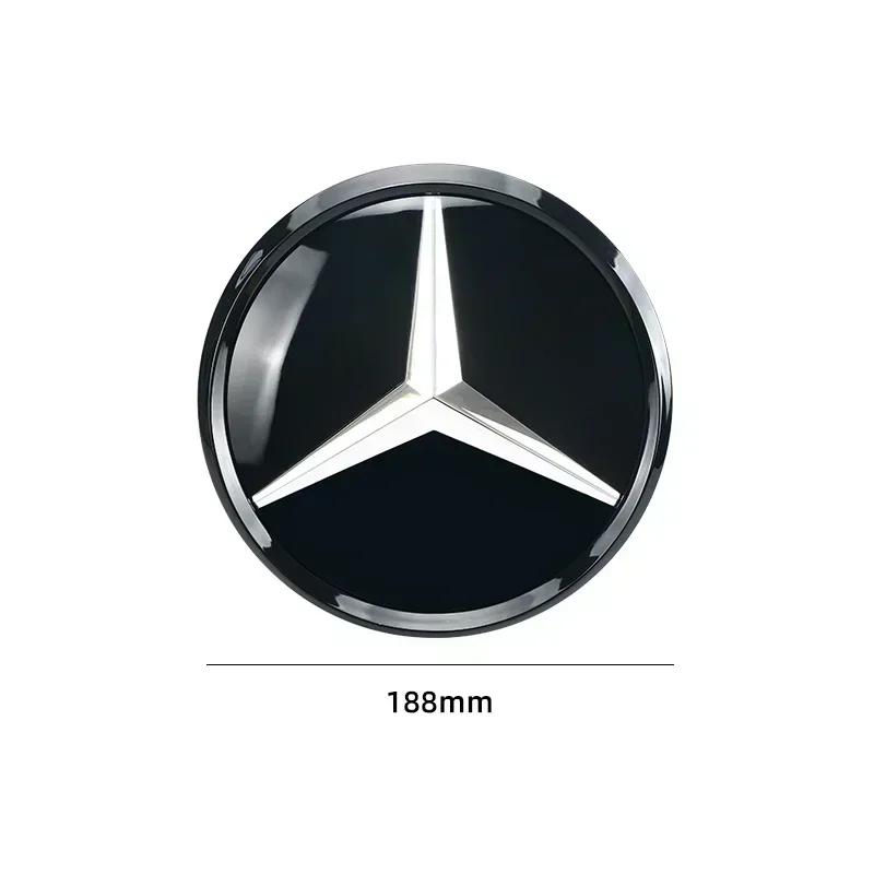 VCJ1 3D 188mm Front Grille Star Logo Emblem Badge For Mercedes-Benz C Class 2014-2018 GLC Car Emblems