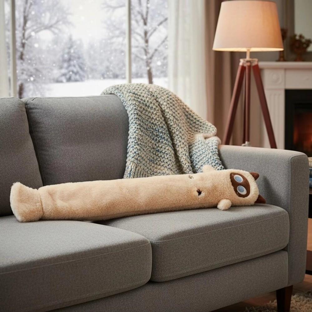 1500ML 75cm Long Hot Water Bottle Water-Filled Cat Shaped Hot Water Bottle For Women