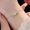 S925 Silver Simple Niche Design Dazzling Galaxy Flash Diamond Bracelet Light Luxury Versatile Big Dipper Hand Jewelry