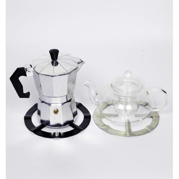 Нескользящая подставка для плиты/Держатель для мока-кофеварки/Держатель для кофейника/Решетка конфорки газовой плиты/Решетки конфорки газовой духовки Подставка-держатель для сковороды Подставка для плиты Подставка для молочника для