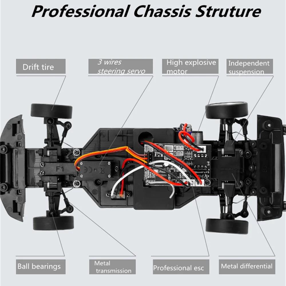 2024 New 2.4GHz 1/18 GTR R34 RC Metal High Speed Drift Car with Gyroscope Highway Alloy Racing Remote Control Racing Car Kids Toy Gift