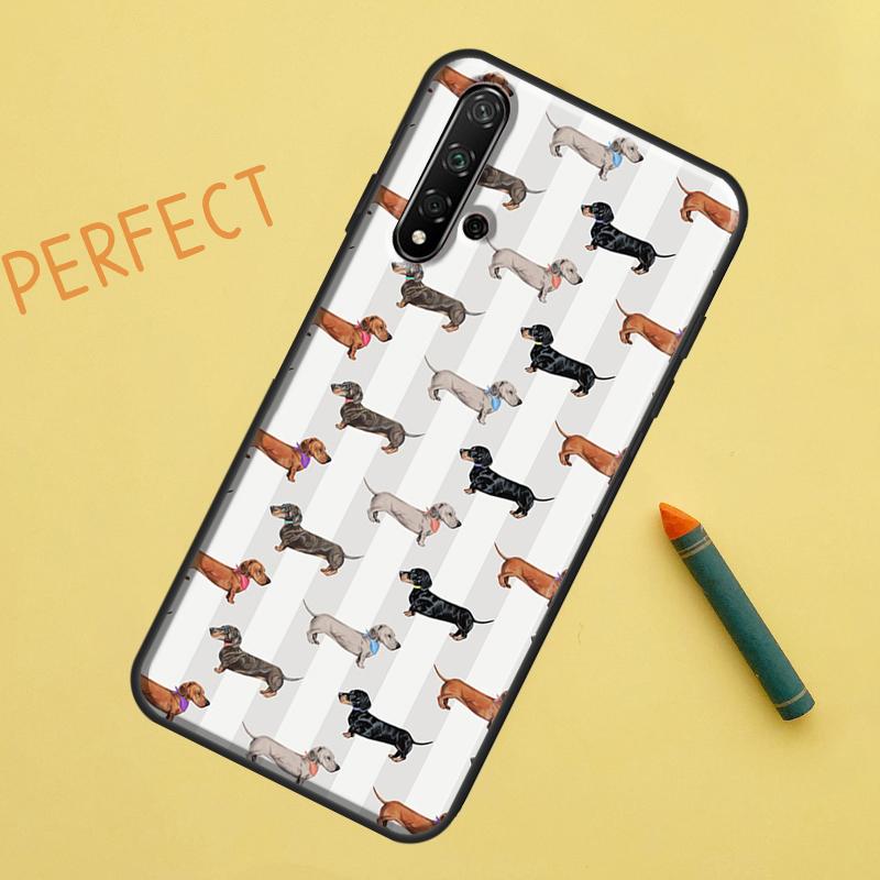 Cute Dachshund Dog Hot Case For Huawei P30 Pro P20 P40 Lite Nova 8i 7i 3i 11i 5T 9 10 SE Y60 Y61 Y70 Y90 P Smart Z