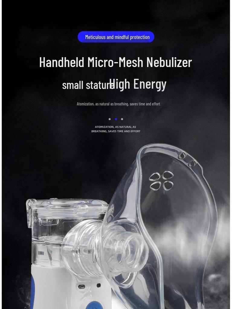 Portable Ultrasonic Handheld Nebulizer for Adults & Children
