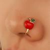 Nose Ring Christmas Tree U Shape Women Cute Delicate Nose Cuff for Xmas