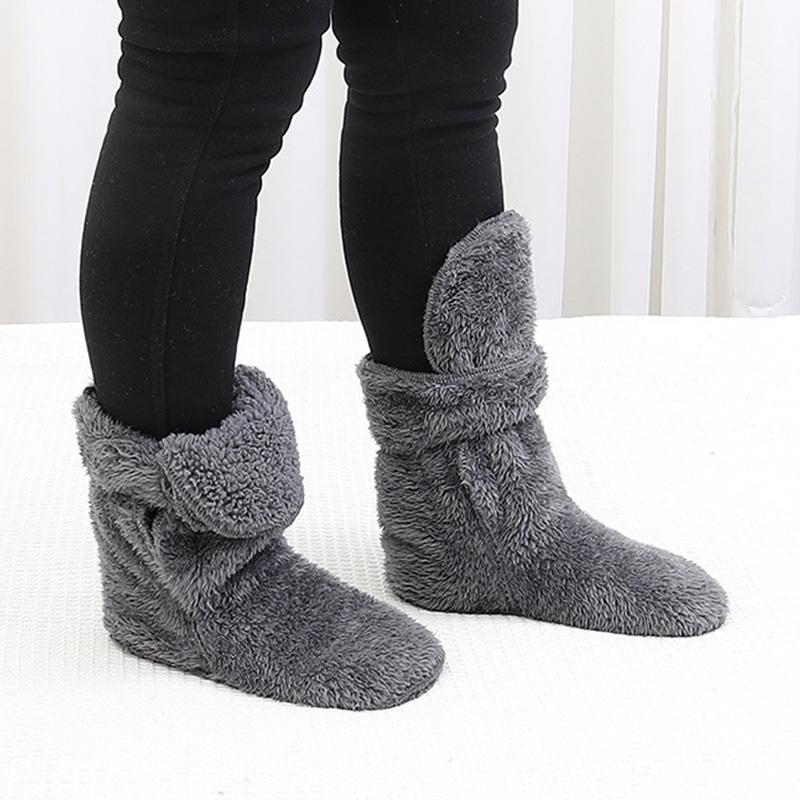 Зимние гетры для лодыжек, холодные носки, носки из гипса с трещинами для людей среднего и пожилого возраста, теплые носки для пола в помещении