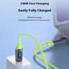 Цифровой 240 Вт Быстрая Зарядка USB Type C Кабель USB-C Быстрая Зарядка Передача Данных Зарядный Шнур Для Телефона