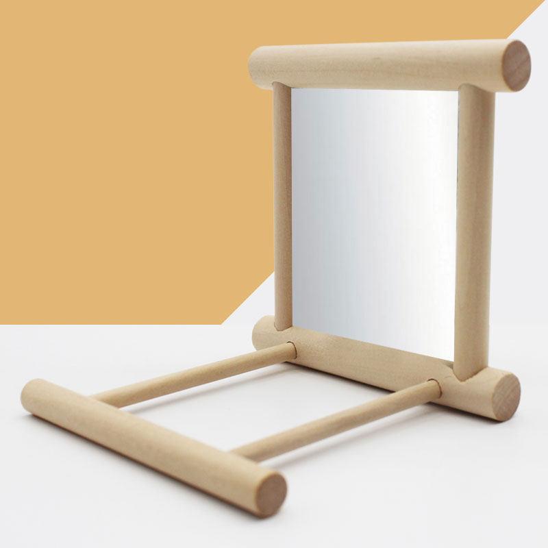 Бамбуковое дерево Желтое Деревянное Облако Лестница Лазание Прыжковая Платформа Прочная И Экологически чистая Птица Попугай