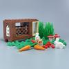 MOC Кубики Животное Кролик крольчатник 29685pb02 Фермерский дом Щетка Город Модель Образовательные Строительные Блоки Подарок для Детей
