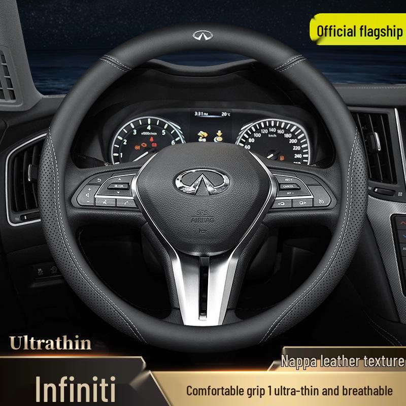 Оригинальная ультратонкая кожаная оплетка руля Infiniti для QX50, QX60, Q80, Q70L, Q50L и FX3