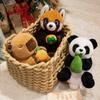 Greedy Series Panda Dolls Little Panda Doll Orange Capybara Plush Toys Children's Comfort Birthday Gift