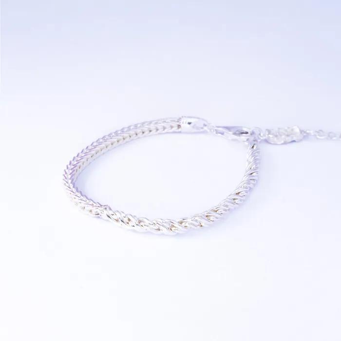 HR 334B_Half & Half Bold Chain Bracelet
