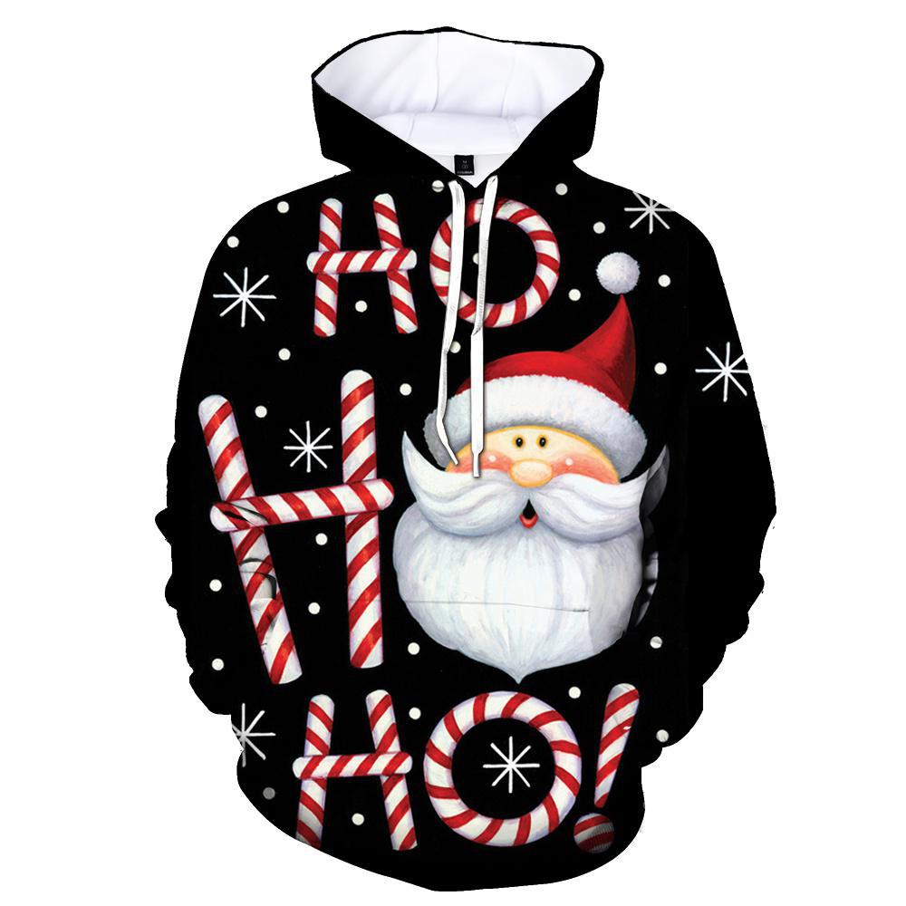 New Funny Santa Claus 3d Print Hoodies Men Women Fashion Christmas Hoodie Sweatshirt Mens Clothing Xmas Tracksuit Festival Gift