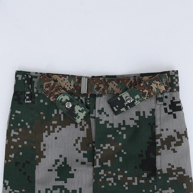 Special Lazy Camouflage Men's Elastic Elastic Trousers Belt for College Students' Military Training Belt for College Students' Invisible Belt