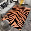 Tiger Stripe Pattern 3-Piece Carpet Non-slip Rug Suitable for Living Room and Bedroom Sofas