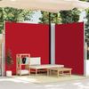 VidaXL Retractable Side Awning Red 200x600 Cm 318011