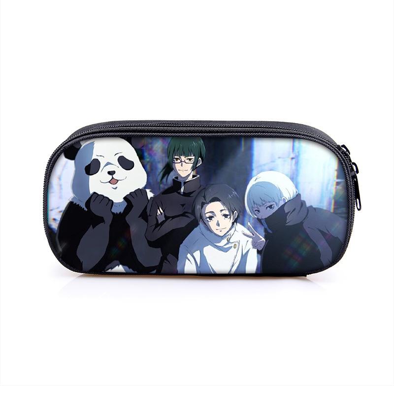 Пенал Jujutsu Kaisen большой вместимости для студентов и предметов первой необходимости для макияжа